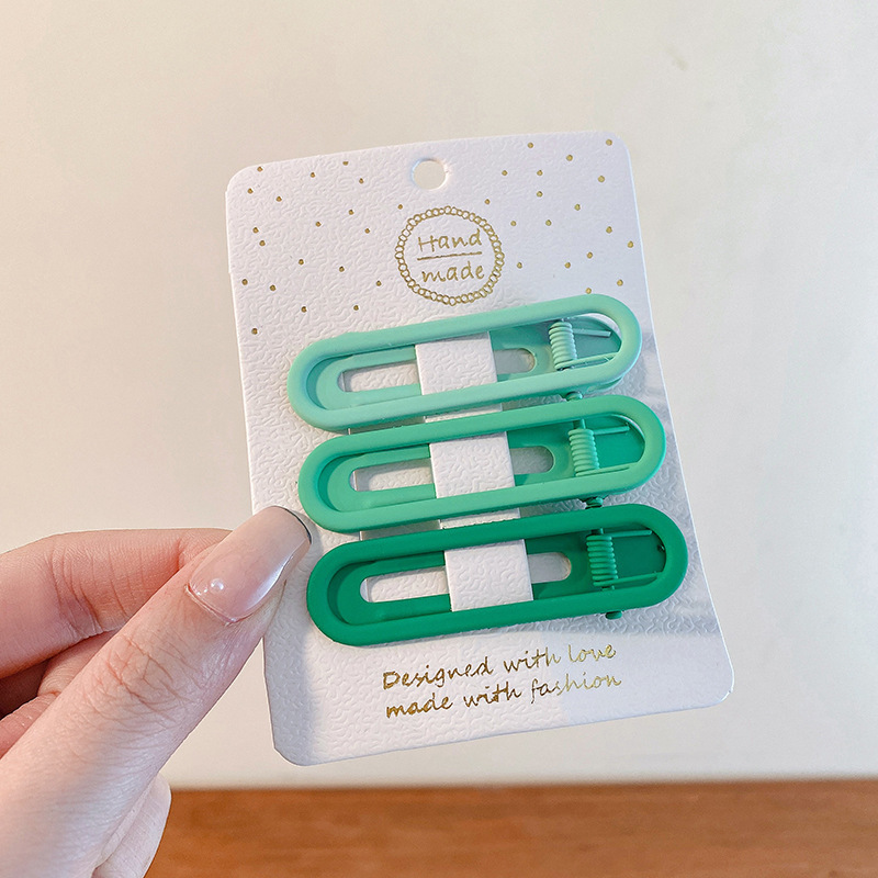 Ciervo blanco mismo estilo de horquilla sin costuras lado femenino frente flequillos clip lateral pequeño clip de maquillaje horquilla de pico de pato clip tocado