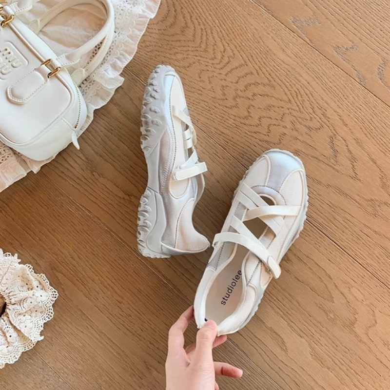 メリージェーンインナー高さバレエトレーニングシューズ女性のための 2025 新しいレトロ多用途カジュアルスポーツシューズ厚底靴|undefined