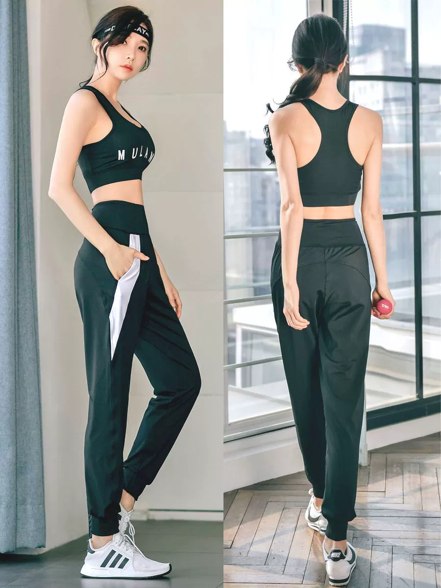 Yoga clothing, uniform, autumn quick dry sports suit for leisure for gym, loose fit, for running, internet celebrity