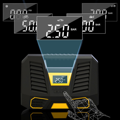Smart Car Inflator Pump, Digital Car Tire Inflator, Wireless Car Air Pump, Portable Car Tire Inflator