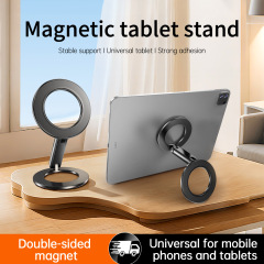 Double-sided magnetic tablet phone holder desktop support