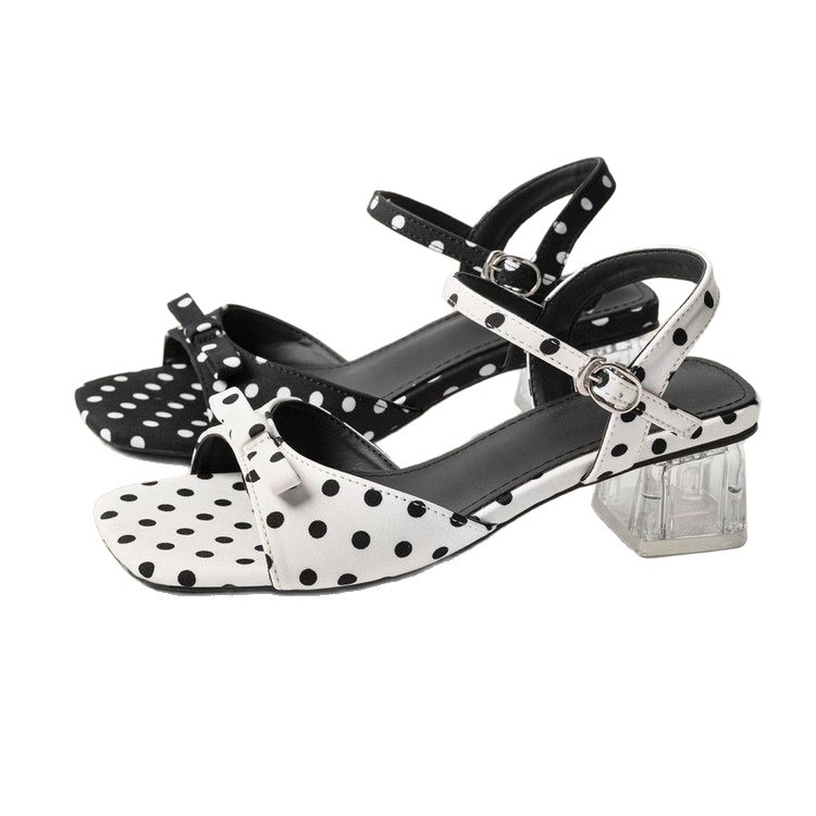 2026 verano de tacones cuadrados de dedos abiertos sandalias para mujeres moda francesa comercio exterior elegantes con sandalias para mujeres