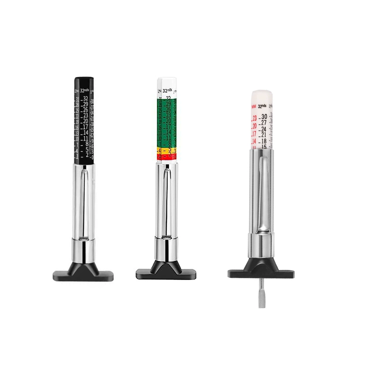 Пластиковый датчик глубины рисунка шин 0-25 мм Датчик рисунка протектора датчик рисунка протектора Ручка PC-3624/5