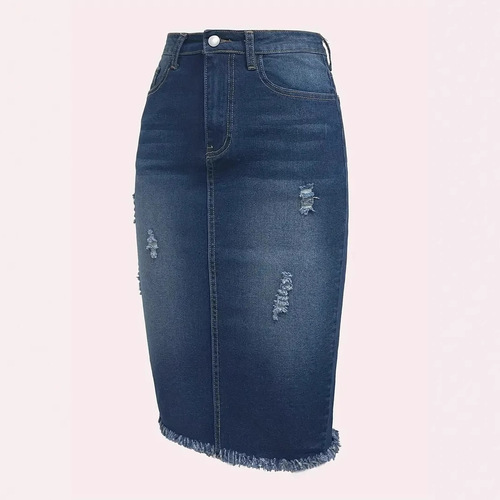 Rough denim skirt, women's new style, high waist, slimming one-step dress, medium and long a-line bag hip skirt