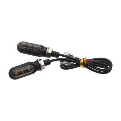 Motorcycle Accessories Modified Universal Plastic 12V Mini 3Led Sequential Water Flow Turn Signal Indicator (Dönmə işıqları)