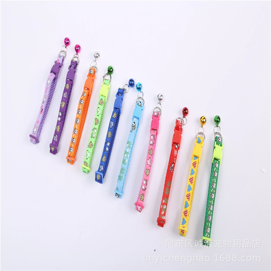 Pet печатных патч воротник регулируемый ошейник для маленьких собак и кошек