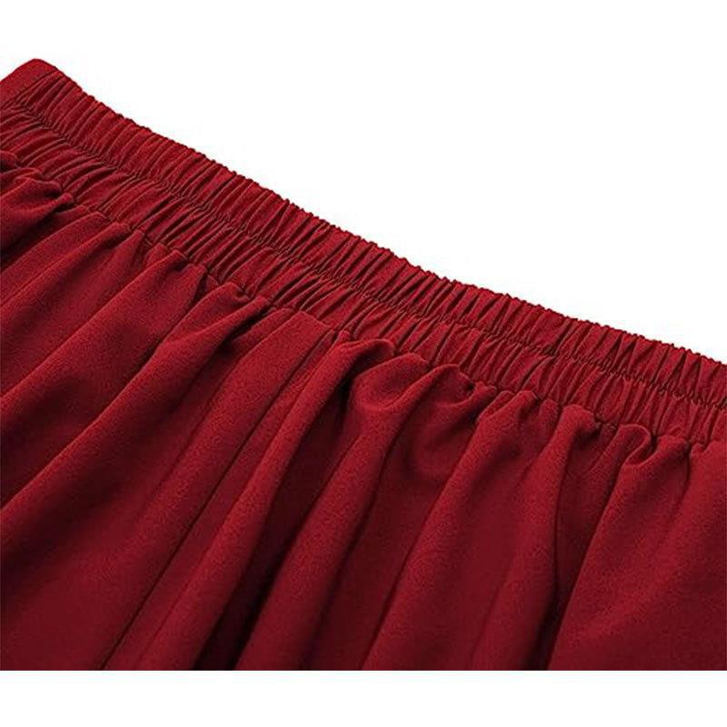 Women's Clothing High-Waisted Pleated Midi Skirt For Women Solid Color Spring Autumn Style Full Skirt_ecoleips.com