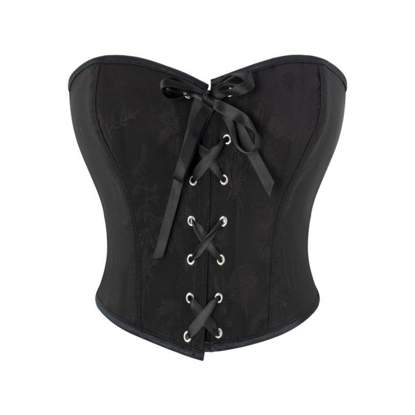 Nueva correa delantera jacquard negra sexy apretada para limpiar el pecho, ropa de hueso de pez, ropa exterior de mujer, productos transfronterizos