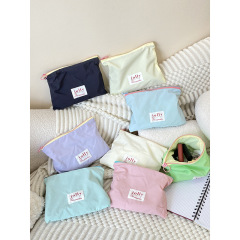 春夏新色馬卡龍化妝包隨身便攜可愛小包零錢包首飾包袋零錢收納包