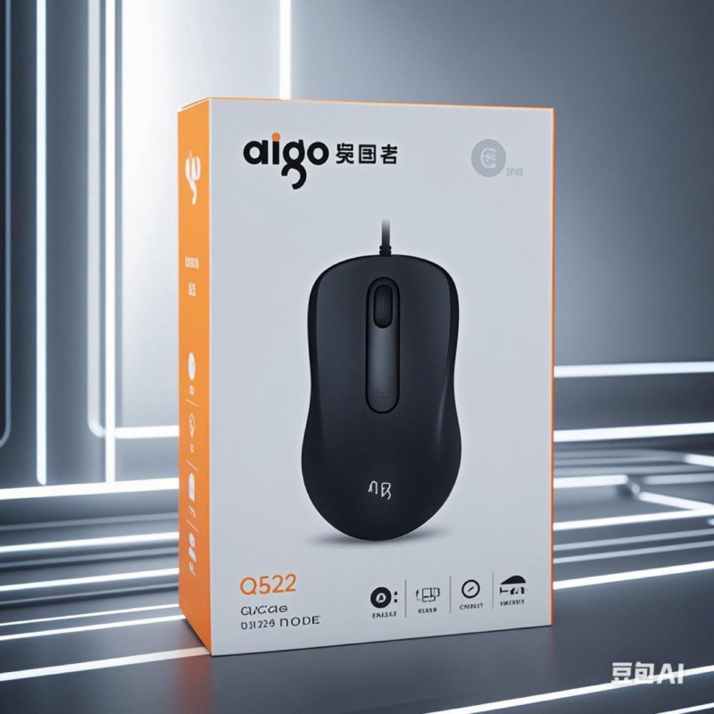 Genuine Patriot Q822 Wired USB Mouse for Business, Gaming, Office, Notebook, Desktop Computer, Optical Mouse