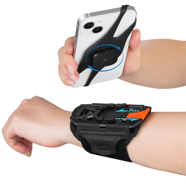 Detachable Rotating Running Wrist Band Outdoor Fitness Travel Riding Navigation Live Mobile Phone Stand Arm Bag