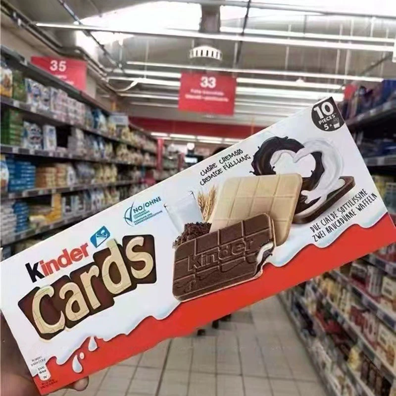 Итальянская снековая продукция Kinder Kindazaka ореховая паста со сливками сэндвичи 5 пачек в целой коробке 20 коробок