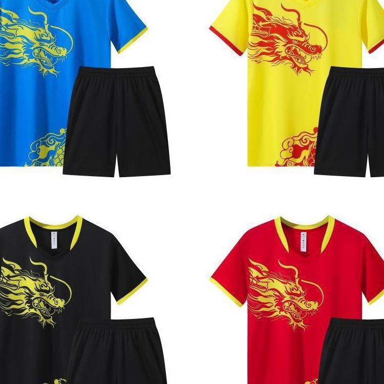 New Football Clothes suit Male Adult Competition Training Students Practice Team Clothes Quick-drying Sports Short-sleeved Ball Clothes Printing