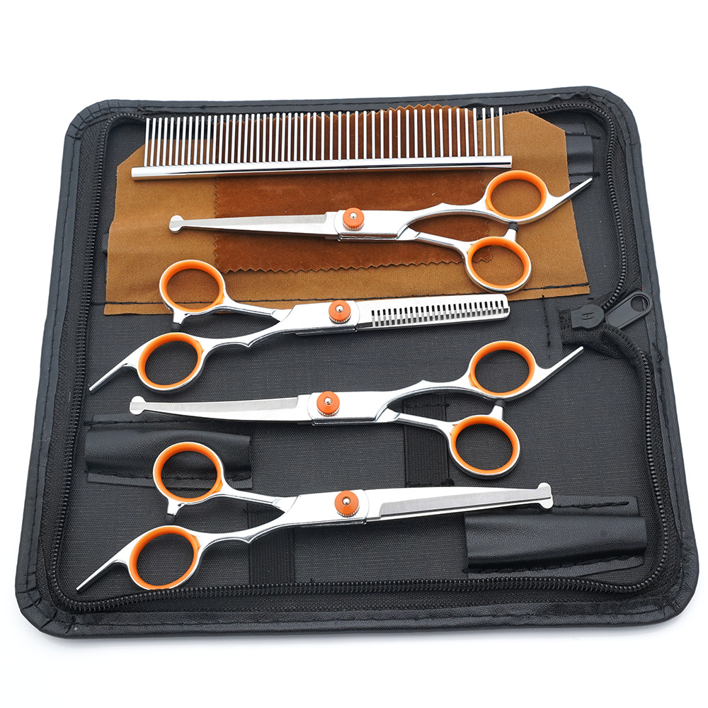 Ventas directas de fábrica de tijeras para mascotas, tijeras para cortar el pelo para perros, tijeras para cortar el pelo, tijeras de dientes delgadas para gatos, tijeras de aseo para mascotas