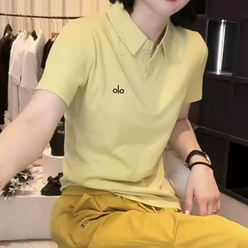 Летний выбор стильных вышитых лацканов, новые модные повседневные универсальные утягивающие женские футболки с короткими рукавами, топы