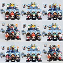 航海王フィギュアアニメーションブラインドボックス共同ブランド麦わら帽子ルフィゾロQバージョンチョッパーキャプテントレンディなおもちゃモデル装飾品