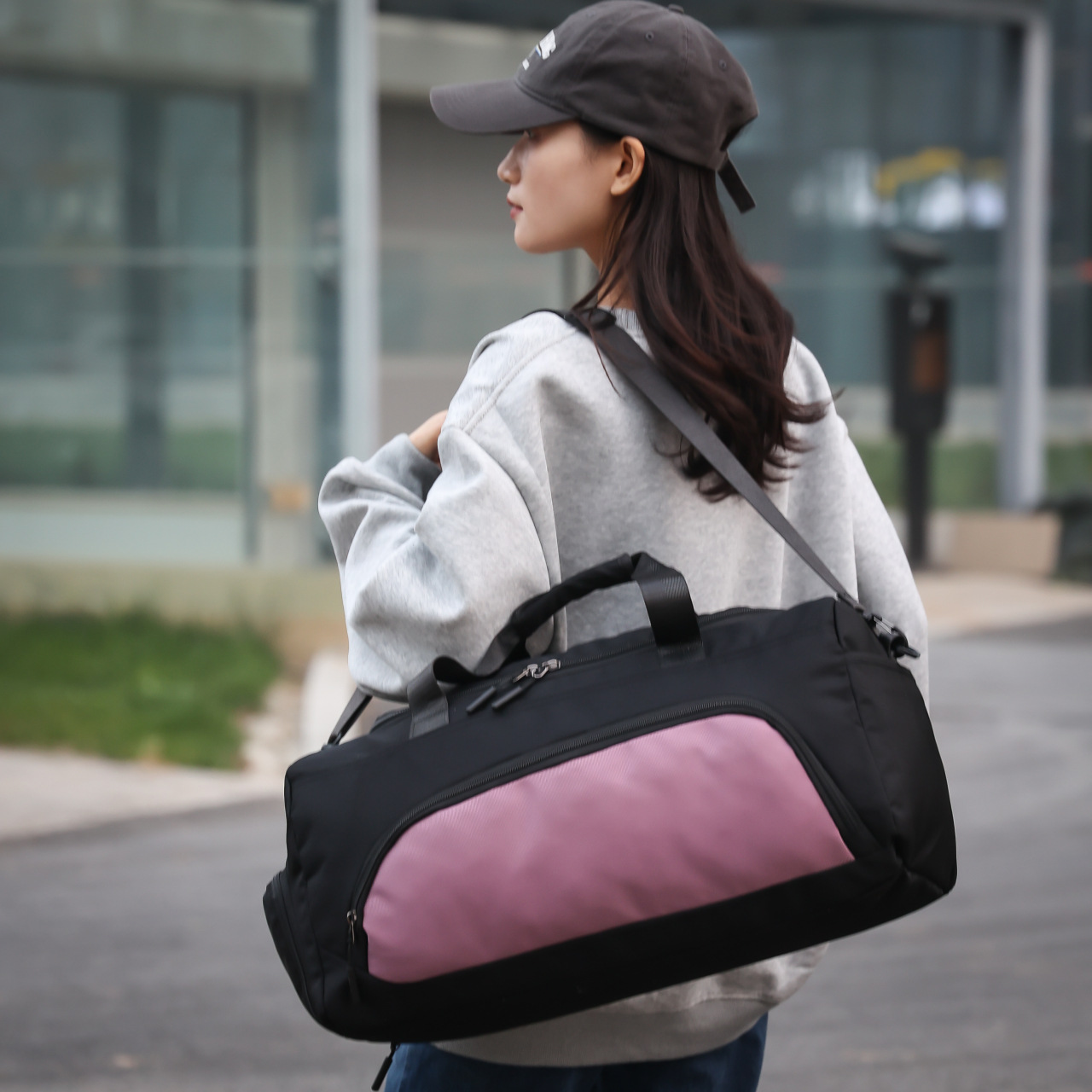 Seco y húmedo transfronterizo bolsa de hombro portátil, bolsa de deportes al aire libre, bolsa de alta capacidad, bolsa de ejercicio de viaje