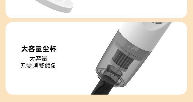 All-in-one vacuum cleaner with strong suction, portable, wireless, convenient for car use, pet hair and mite removal, super powerful, suitable for home use and other purposes