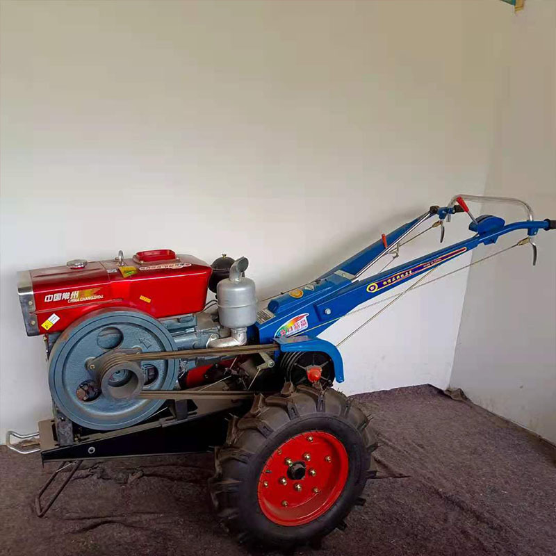 柴油电启动手扶拖拉机 大棚果园旋耕犁地机 水旱两用打田机