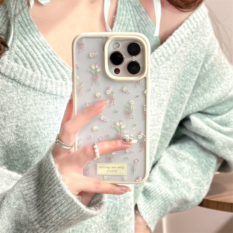 Custodia Daisy Tulip Bouquet 17/12 per iPhone 13/14 MAX, 15/16 PRO_voghion.com