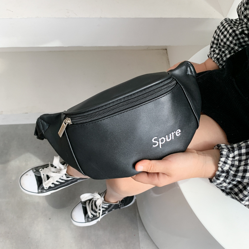 Bolsa de mensajero de niña de jardín de infantes de moda letras frescas niño bebé bolsa de cintura de viaje simple hombro de todos los partidos bolsa de los niños