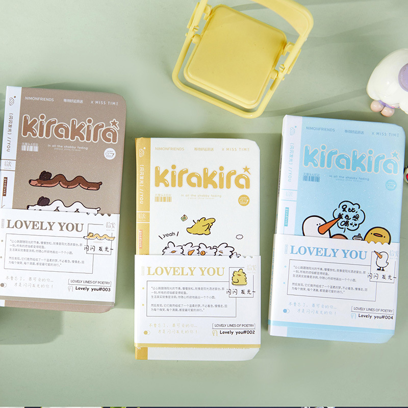 Recoger el libro de tapa dura A7 serie de manuales de vida patrón de dibujos animados bloc de notas cuaderno de oficina para estudiantes