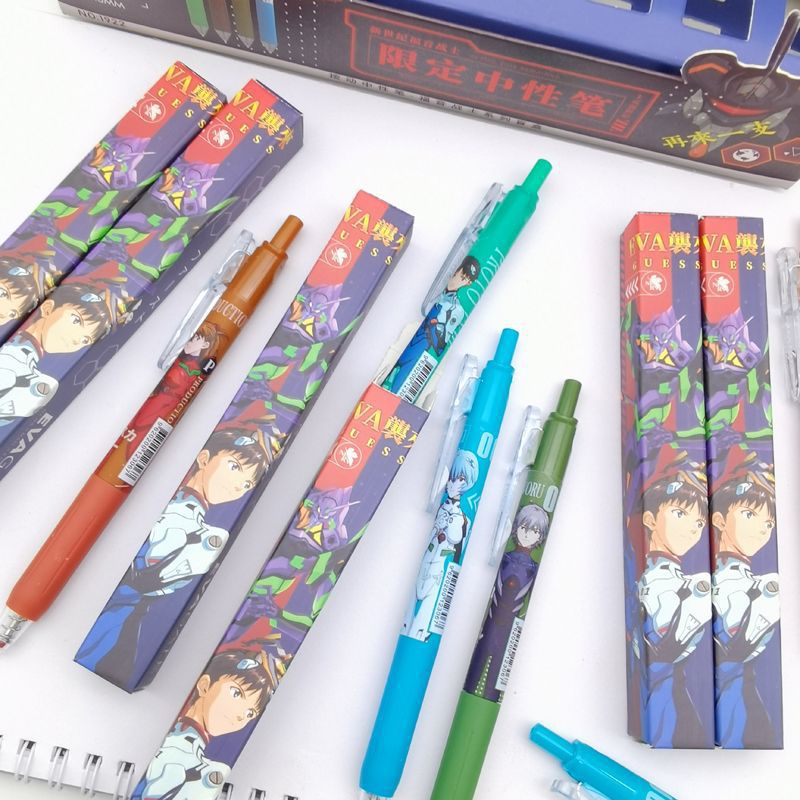 Creativo nuevo Pokémon caja de dibujos animados lápiz ciego dibujos animados cómodo pulsar lápiz neutro fuente de lápiz de agua