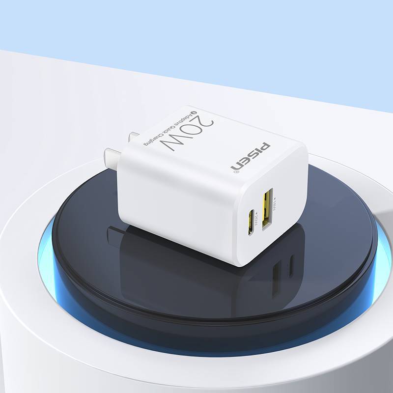 Pinsheng New 20W Head USB+TypeC Port PD Fast Travel Charging Medium sized Mobile Phone Charger Batch_voghion.com