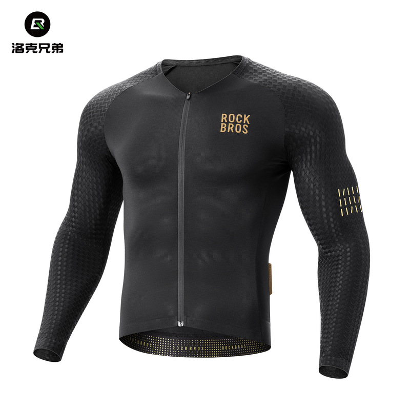 Rock Brothers Cycling Jersey Long Sleeve Top Suit Professional Road Cycling Sportswear Breathable Men's Summer and Autumn