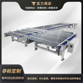 板式家具封边机连线设备动力滚筒输送机大型传送带封边回转线机器