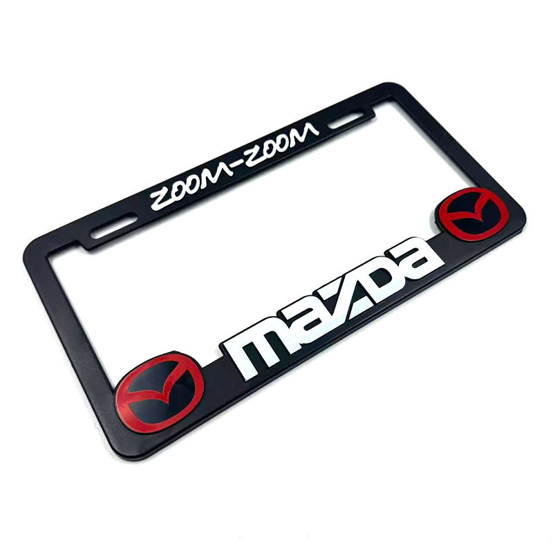 Inventario transfronterizo marco de matrícula general JDM auto logotipo de modificación ABS marco de matrícula de plástico tridimensional marco de matrícula
