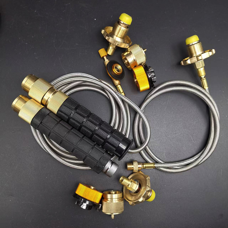 Manpu fuego pulverización pistola de soldadura tipo tarjeta de tanque de gas plano adaptador de conversión de gas licuado refrigerador tubo de aluminio aire acondicionado tubo de cobre soldadura