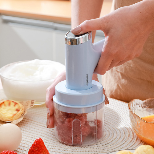 Two-in-one garlic beater wireless garlic masher handheld egg beater garlic machine household electric garlic pounder meat grinder