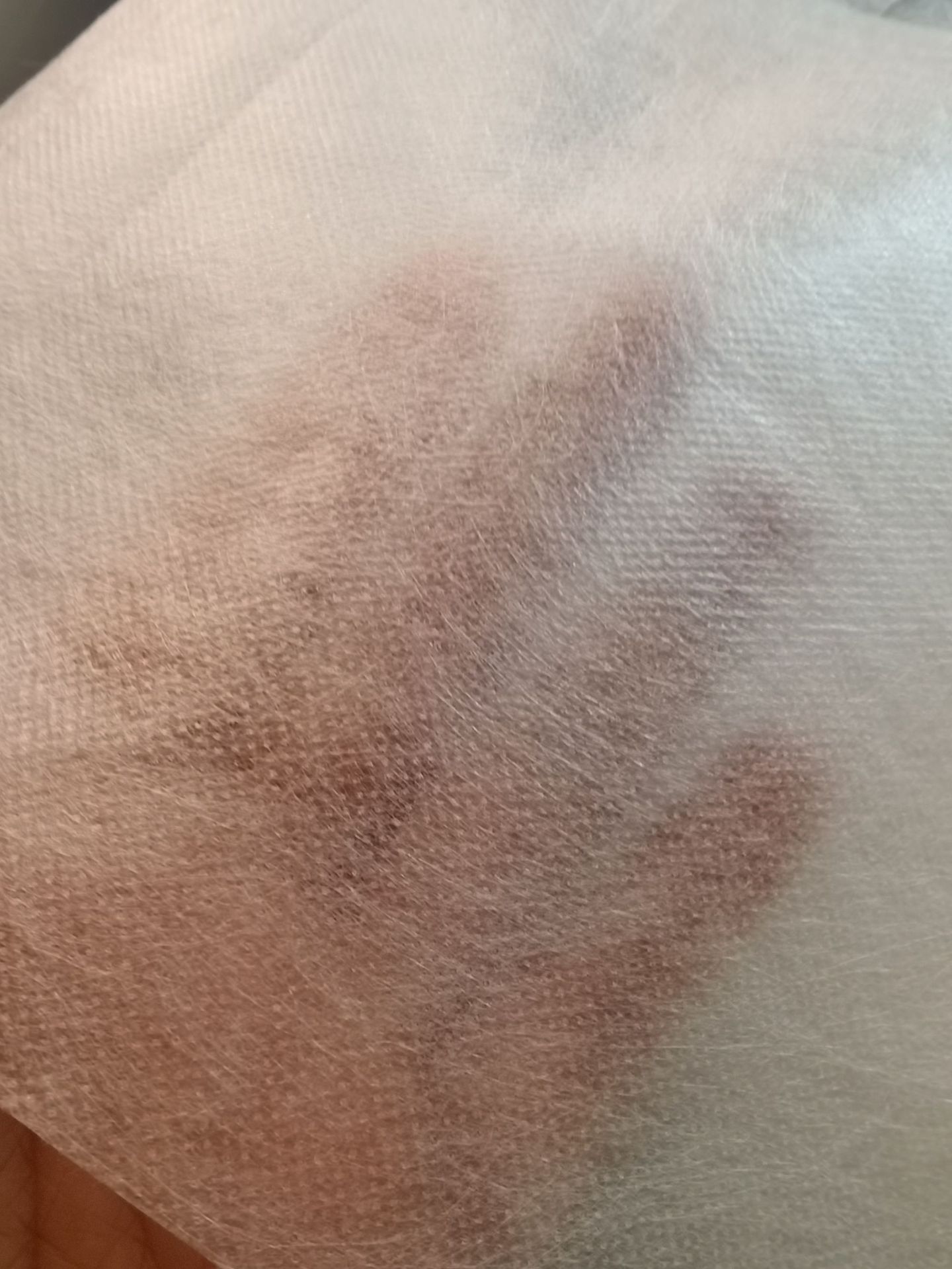 PLA 可降解面料平面口罩无纺布25g白色17.5cm/19.5cm拒水