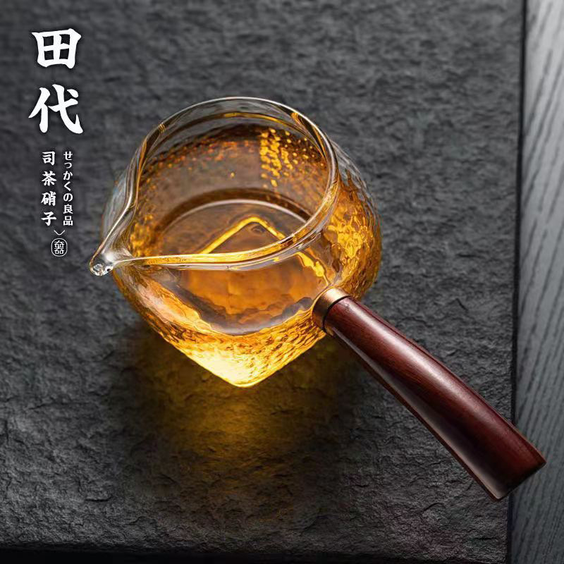 Big glass tea set with accessories