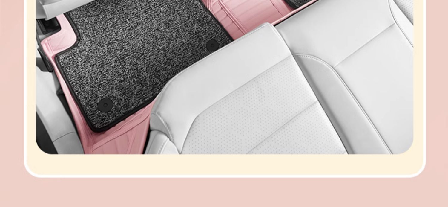 Hellokitty Car Floor Mats, Fully Enclosed, Designed for Women's Cars, Anti-Dirt, Cute Interior, Pink Driver's Seat Mat