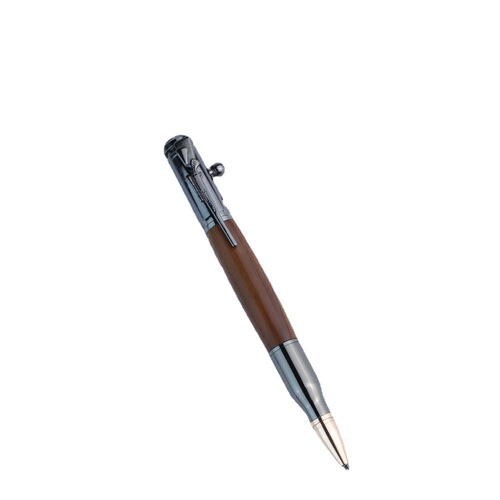 Multifunctional bolt pen, creative advertising gift pen, imitation machine gun metal signature pen, printed logo, cross-border new product