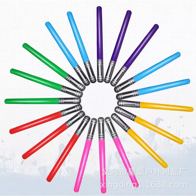 Оптовая продажа от производителя: надувной меч из ПВХ, хит продаж, 12 цветов, реквизит для оружия, надувной лазерный меч из Star Wars