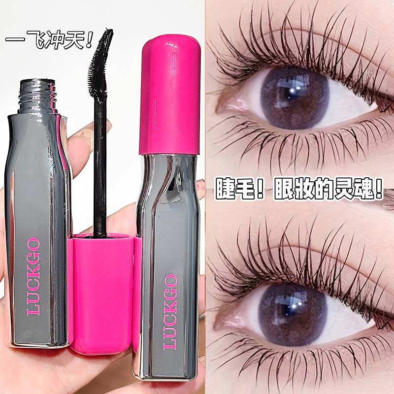 LUCKGO pestañas brillantes rollo rímel largo rollo rímel denso estereotipo natural impermeable maquillaje transfronterizo al por mayor