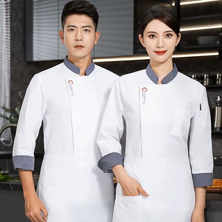 厨师工作服长袖秋冬餐饮酒店饭店中餐厅厨房衣服烘焙糕点工装耐磨