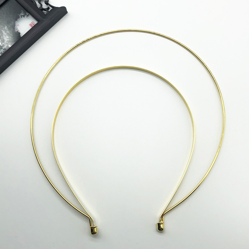 Notre Dame Halo Large Double-ring Hair Crown Headpiece Hanfu Headwear Material Bag diy Wedding Headwear