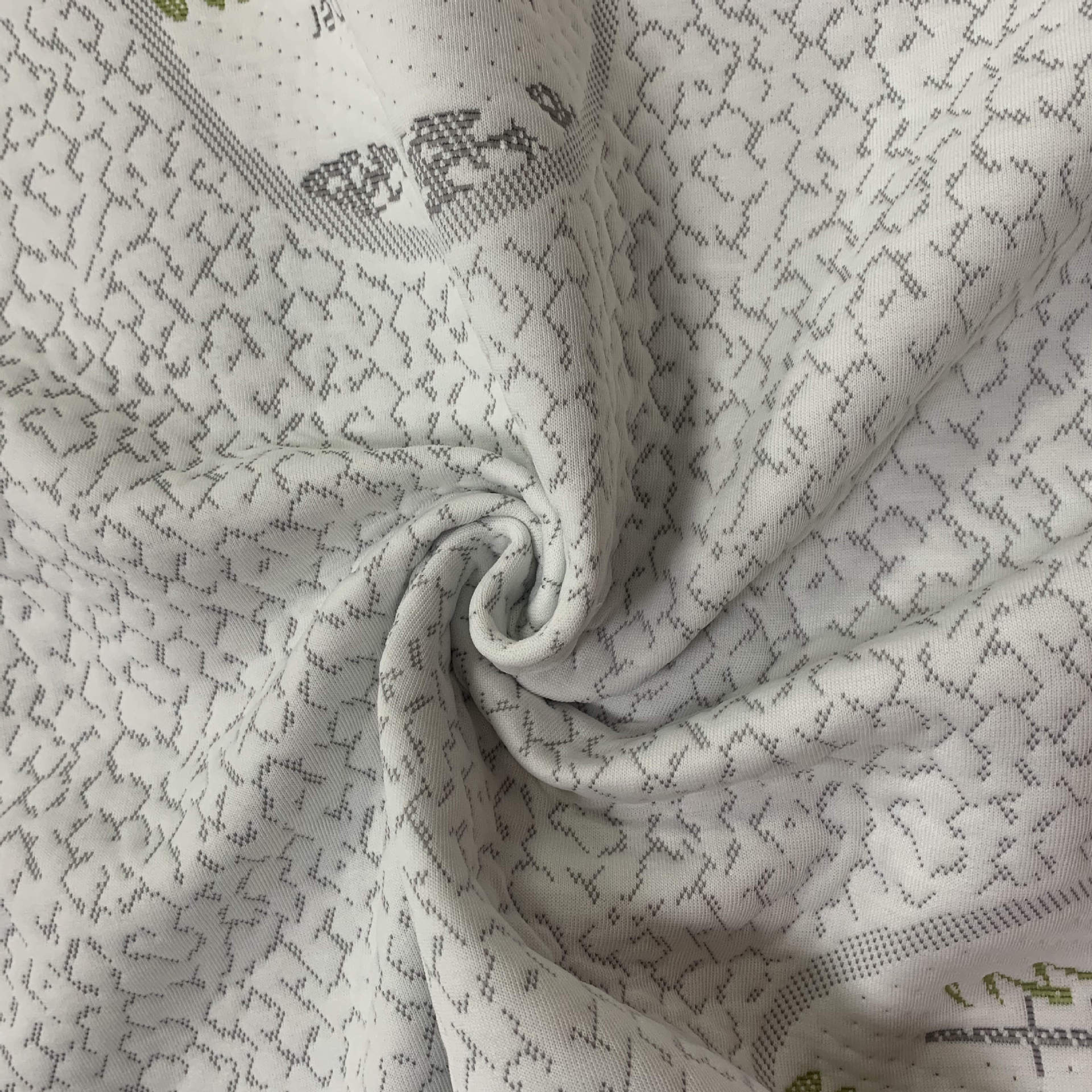 350 gramos de moxawood unilateral perfumado tela de colchón de punto funcional Jacquard tela de colchón tela al por mayor