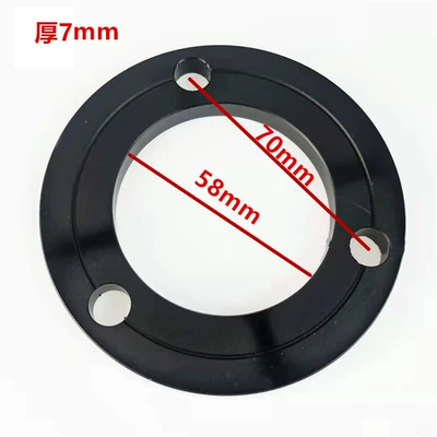 Gasket Universal Parts Flange Gasket Motor | Other Electric Vehicle Accessories - 70-hole-distance-inner-diameter-58mm7mm-thick-black