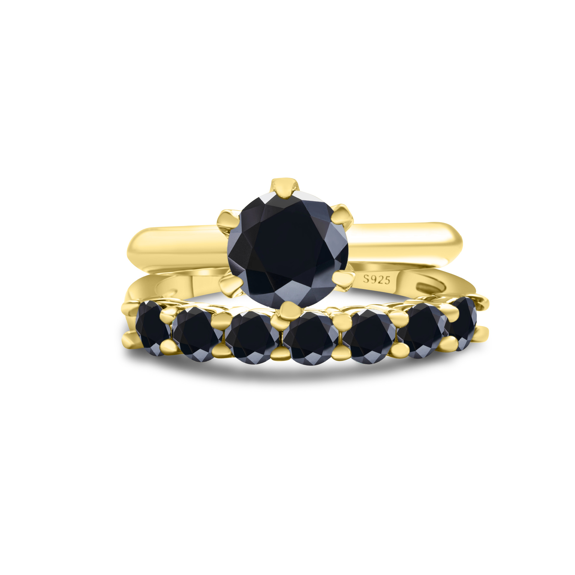 1.7CT anillo de piedra de moissanita oro S925 plata de moissanita conjunto con certificado GRA