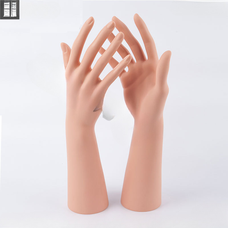 Manicure Prosthetic Hand Model Bracelet Jewelry Skin Color Model Female Nail Practice Bracelet Set Display Live Broadcast Props Manicure Prosthetic Hand Model Bracelet Jewelry Skin Color Model Female Nail Practice Bracelet Set Display Live Broadcast Props