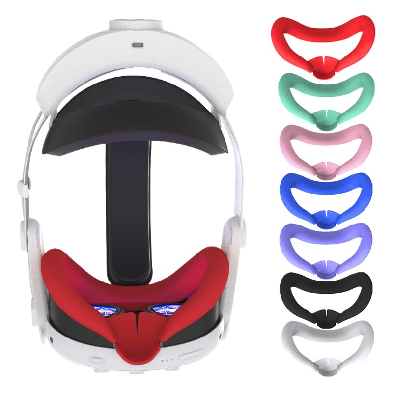 Nuevo Meta quest3 máscara de ojo de silicona a prueba de sudor a prueba de polvo con puente de nariz Hood quest3 funda protectora VR