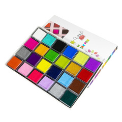 Children's educational finger painting color ink pad DIY finger painting ink pad square 4x4cm ink pad MC-24 color ink pad