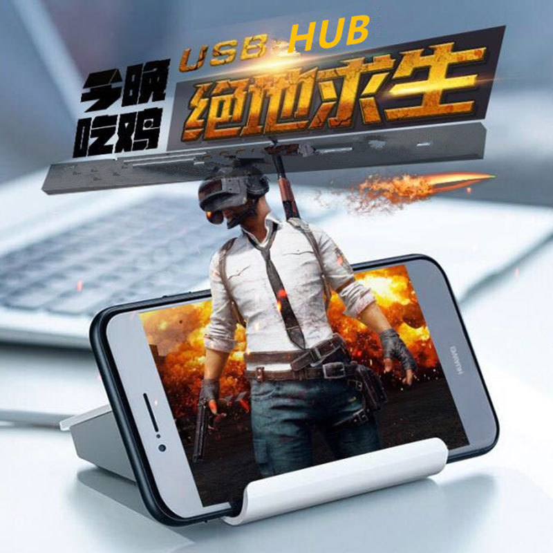 USB de uno a cuatro puertos de expansión Dock OTGHUB adaptador de interfaz múltiple Tipo C soporte de teléfono móvil divisor