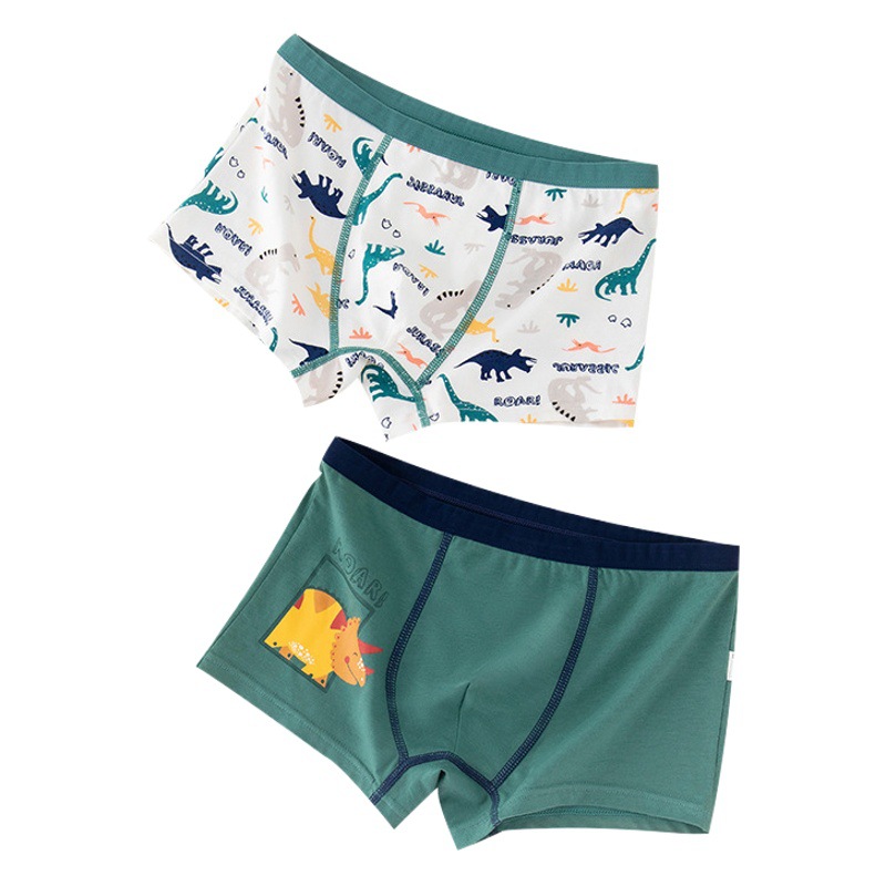 [wholesale custom] boys' underwear cotton class a cotton children's boxer large children's four corners do not clip pp shorts batch