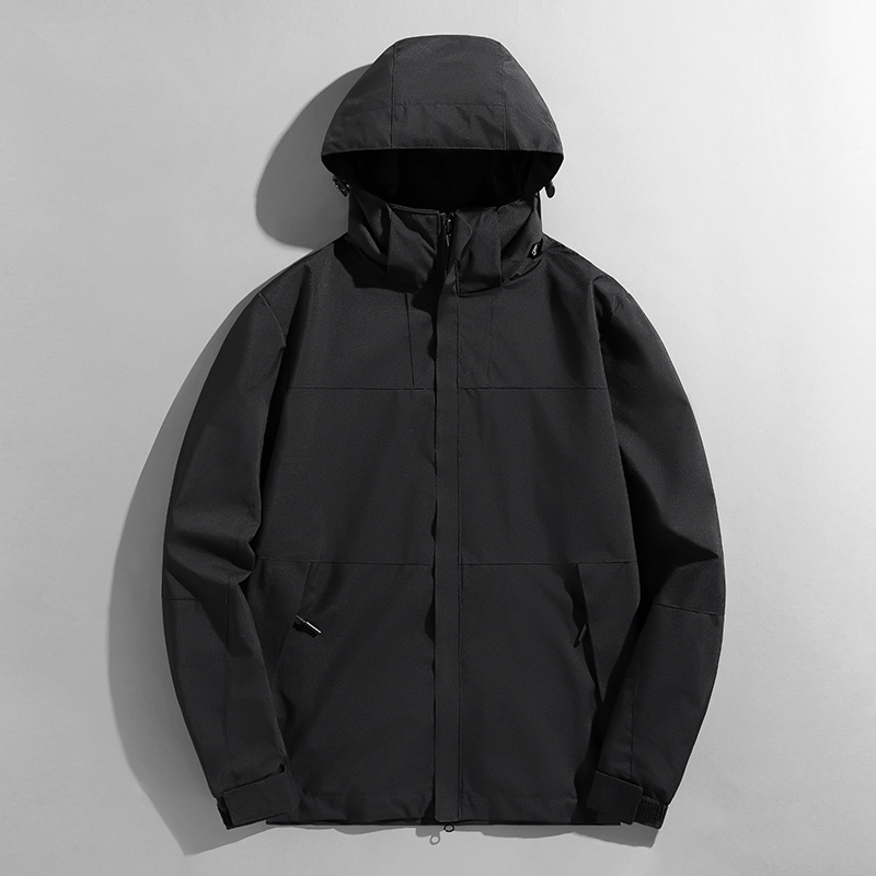 ジャケット男性秋の新商品は帽子を外すことができます。|undefined